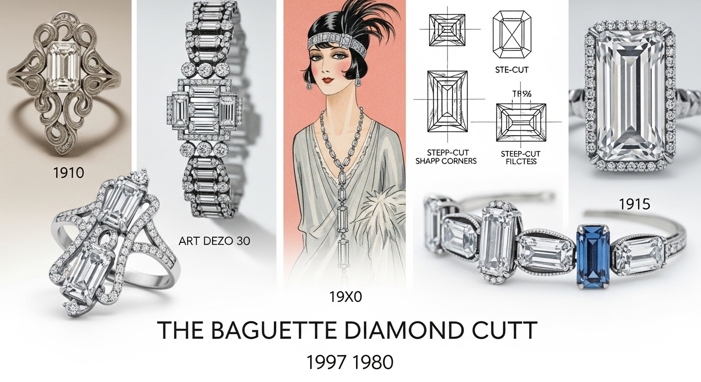 baget kesim pırlanta ve Art Deco dönemi
